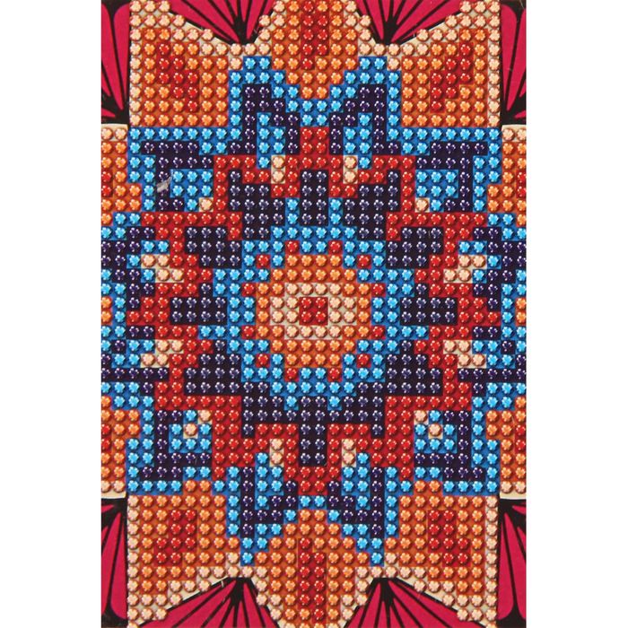 Алмазная вышивка с частичным заполнением с рамкой "Мандала", 9 х 13 см