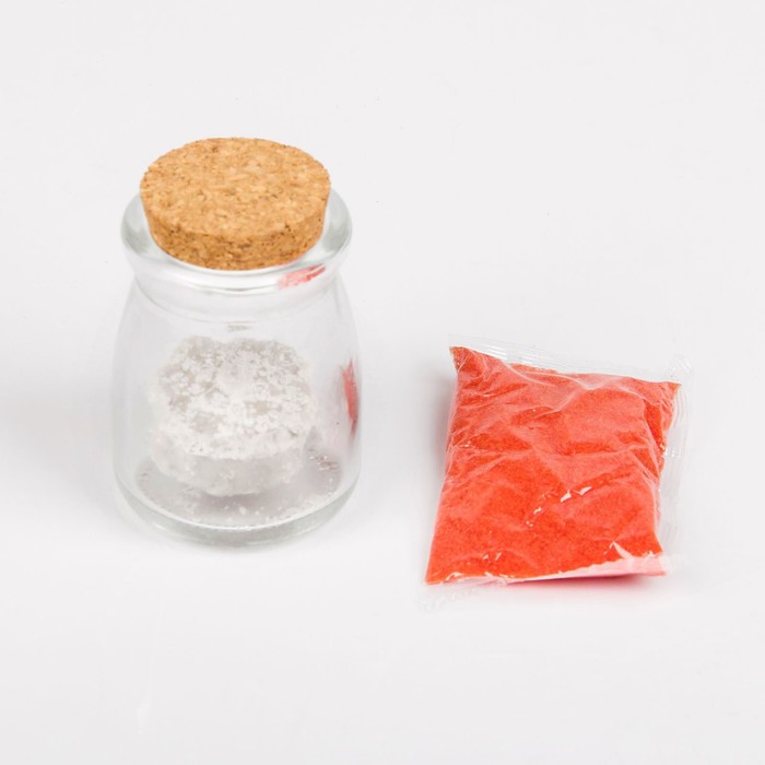 Набор для выращивания кристалла "Алхимик", стеклянная колба, цвет красный