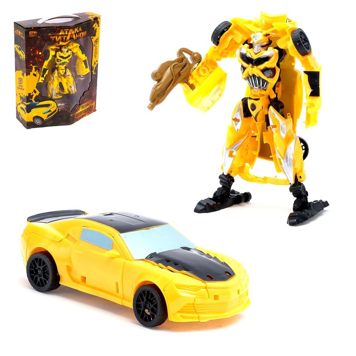 Робот-трансформер "Автобот", БОНУС — карточки робота