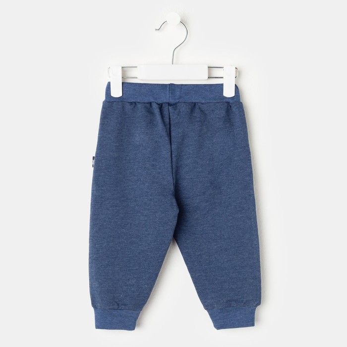 Брюки для мальчика " Крокодилы", рост 80 см, цвет синий