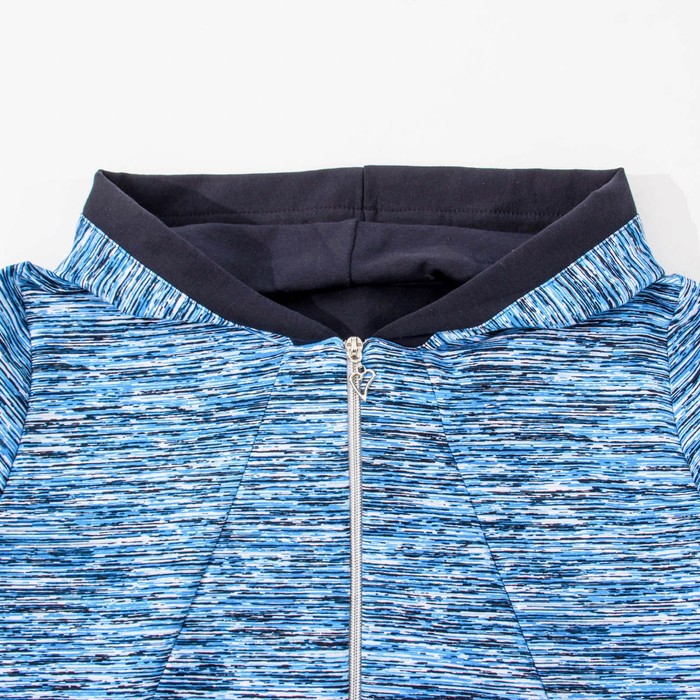 Комплект женский (толстовка, брюки) Мадам-2 цвет голубой, р-р 48