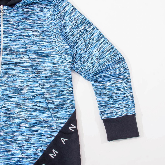 Комплект женский (толстовка, брюки) Мадам-2 цвет голубой, р-р 48