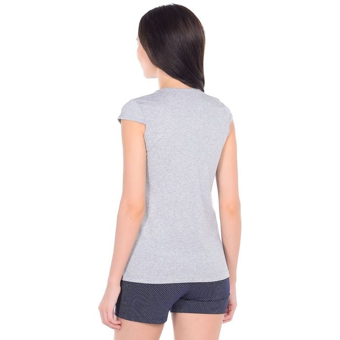 Комплект (футболка+шорты) "Анапа" женский, размер 40, цвет синий КК1097