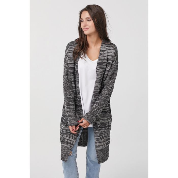 Кардиган женский, размер 42, цвет серый меланж 9209-11