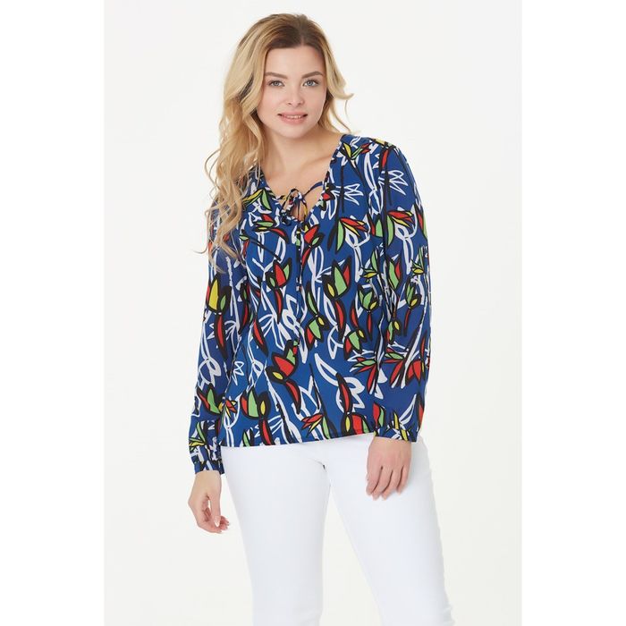 Блуза женская, размер 56, цвет синий 2-201-15