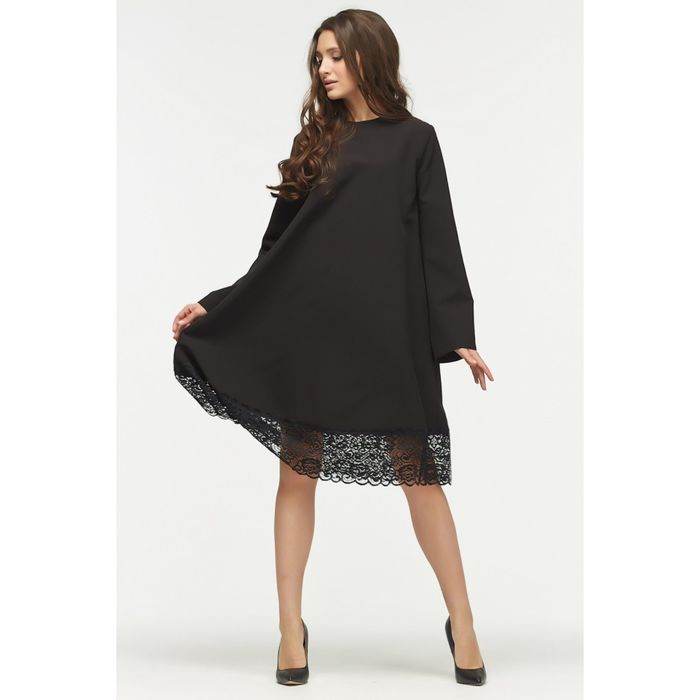 Платье женское, размер 42, цвет чёрный 113-01