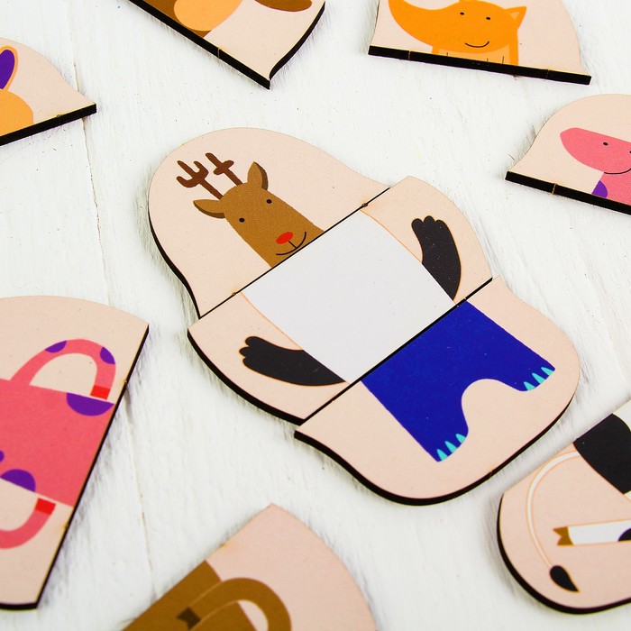 Развивающая игра "Придумай зверюшку", в коробке