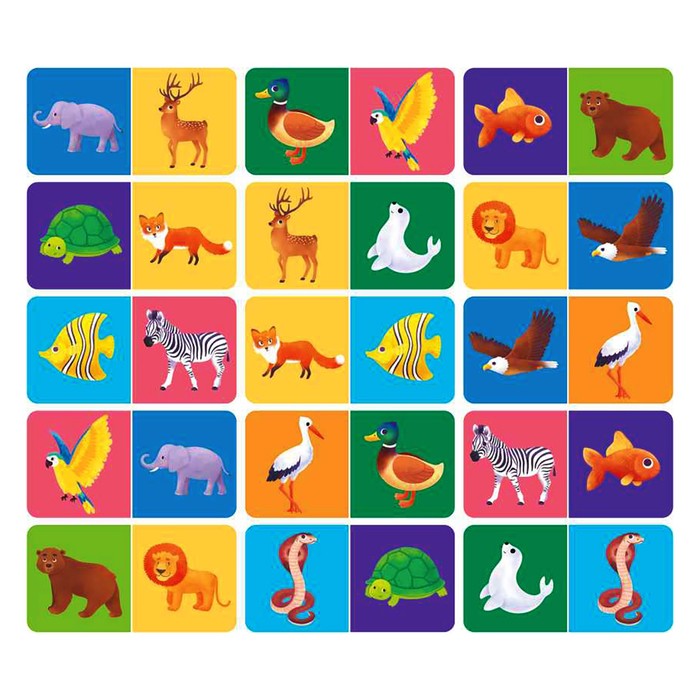 Домино "Животные" (развивающая игрушка)