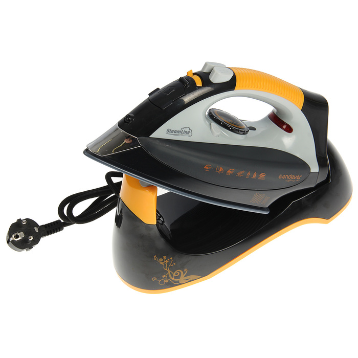 Утюг Endever SkySteam-707, 1800 Вт, керамическая подошва, самоотчистка, отпаривание, черный