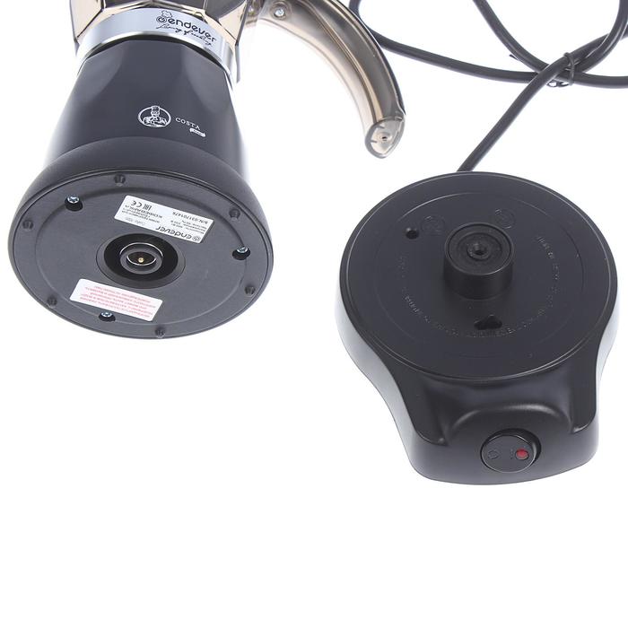 Кофеварка гейзерная электрическая Endever Costa-1020, 480 Вт, 0.3 л, черный