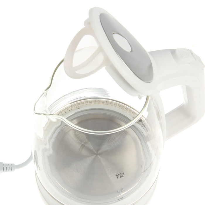 Чайник электрический Endever Skyline KR-325G, 1.8 л, 2200 Вт, 4 режима нагрева, белый