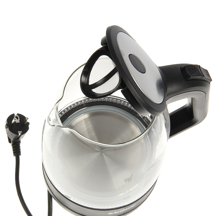 Чайник электрический Endever Skyline KR-326G, 1.8 л, 2200 Вт, 4 режима нагрева, черный