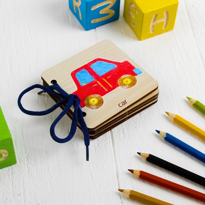 Развивающая игра "Книжка-малышка. Английский для малышей"