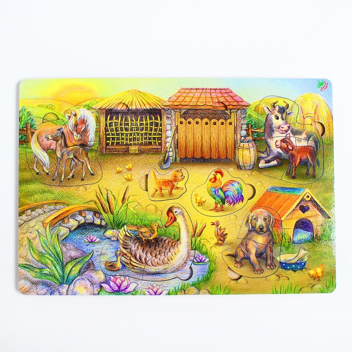 Рамка-вкладка "Утро в деревне"