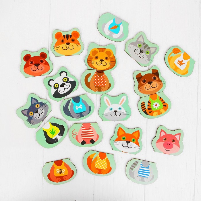 Развивающая игра "Весёлые половинки"