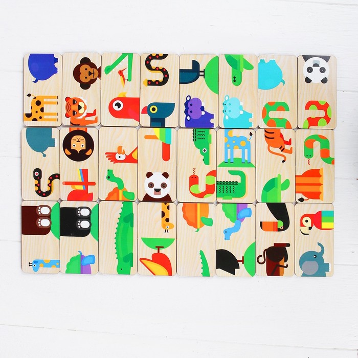 Развивающая игра "Домино. Тропические животные"