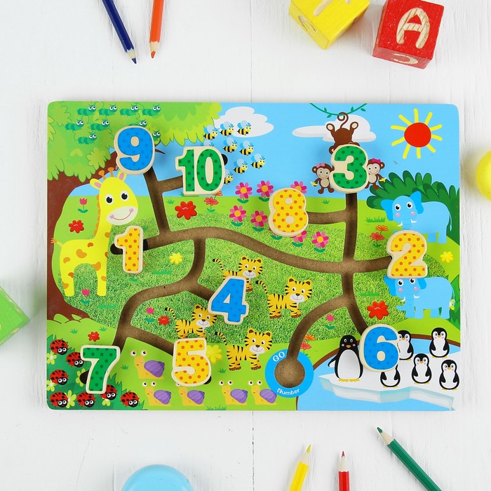 Лабиринт "Весёлые приключения зверушек"