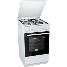 

Плита Gorenje GN5112WH, газовая, 4 конфорки, 70 л, газовая духовка, белая