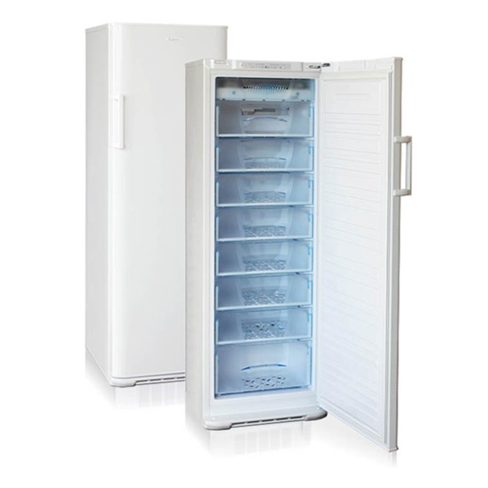 Морозильная камера Бирюса 147SN, 280 л, класс A, однокамерная, белая