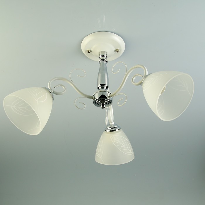 Люстра B013-3 "Бенедикт" E27 3х40Вт белый 46,5х38х24,5 см