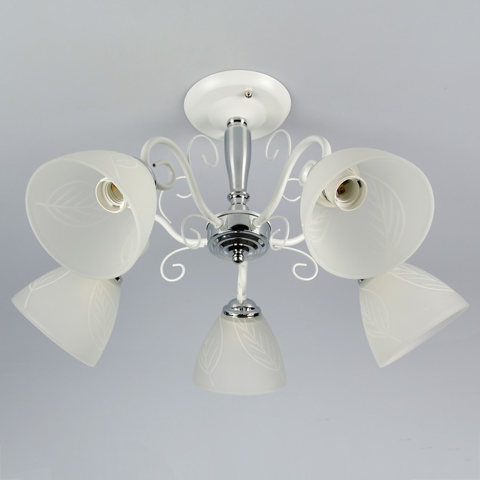 Люстра B013-5 "Бенедикт" E27 5х40Вт белый 60х31х24,5 см