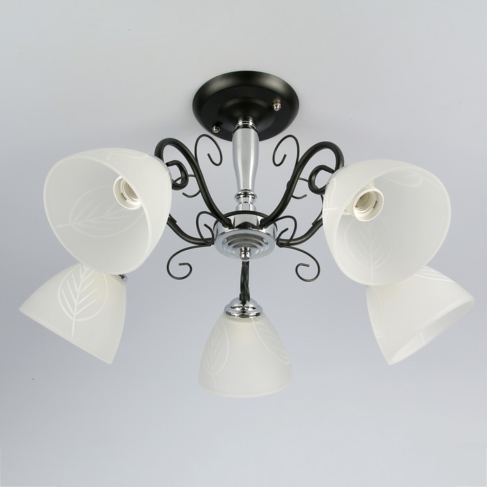 Люстра B013-5 "Бенедикт" E27 5х40Вт черн./хром 60х31х24,5 см