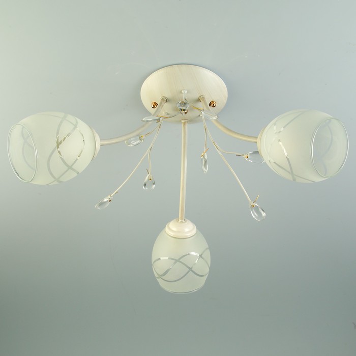 Люстра A123-3 "Беноайт" E27 3х40Вт белый 78х39х22 см