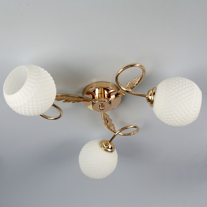 Люстра A039-3 "Бриз" E27 3х40Вт золото 78х39х22 см