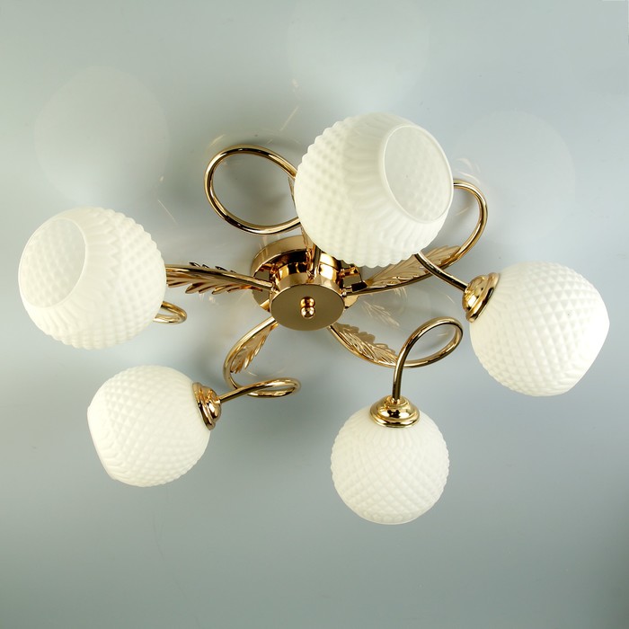 Люстра A039-5 "Бриз" E27 5х40Вт золото 65х52х22 см