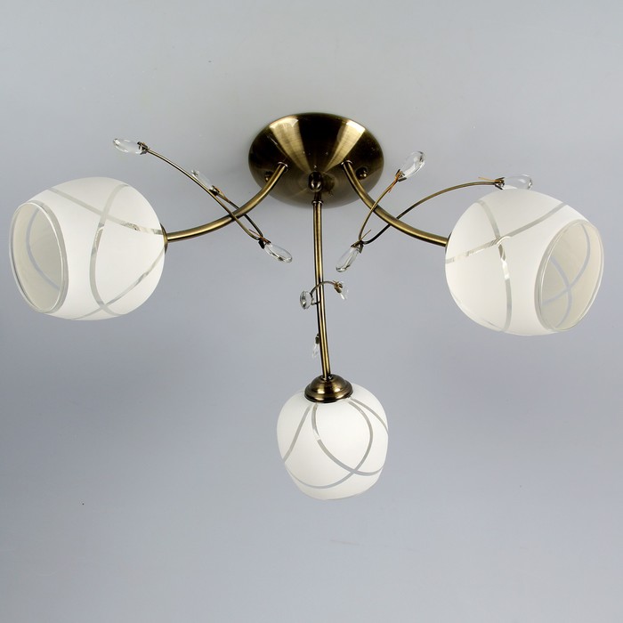 Люстра A032-3 "Бернадет" E27 3х40Вт медь 84х42х21 см