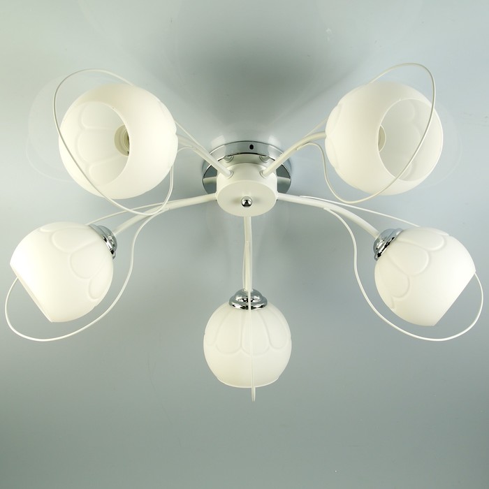 Люстра A373-5 "Валентайн" E27 5х40Вт белый 70х56х20 см