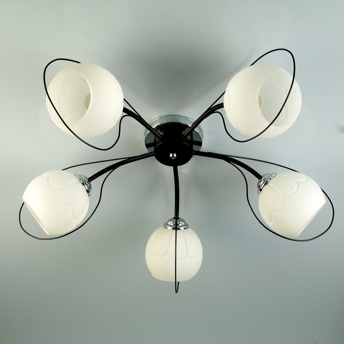 Люстра A373-5 "Валентайн" E27 5х40Вт черный 70х56х20 см