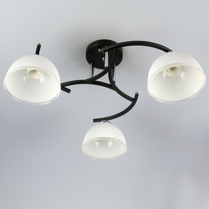 Люстра C083-3 "Валери" E27 3х40Вт черный 44х34х26 см