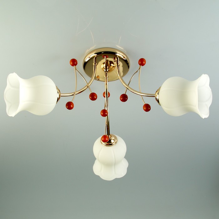 Люстра A355-3 "Вишня" E27 3х40Вт черный 78х39х22 см