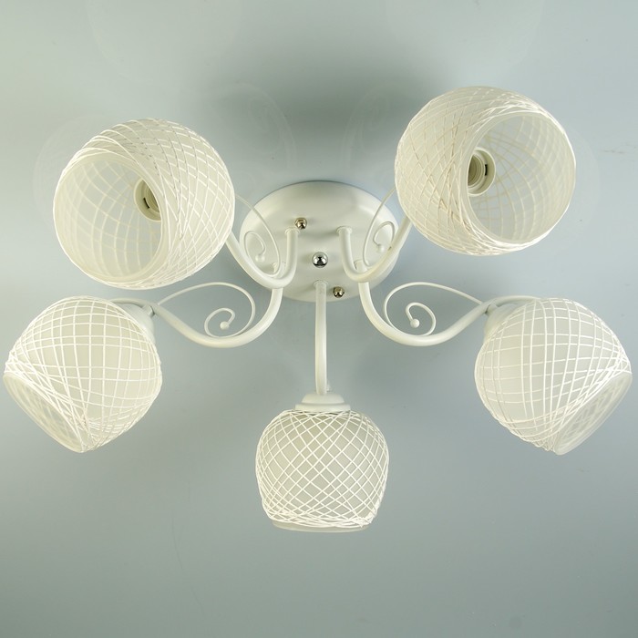 Люстра A301-5 "Вивьен" E27 5х40Вт белый 75х60х23 см