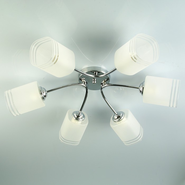 Люстра D061-6 "Виржиния" E27 6х40Вт хром 66х44х20 см