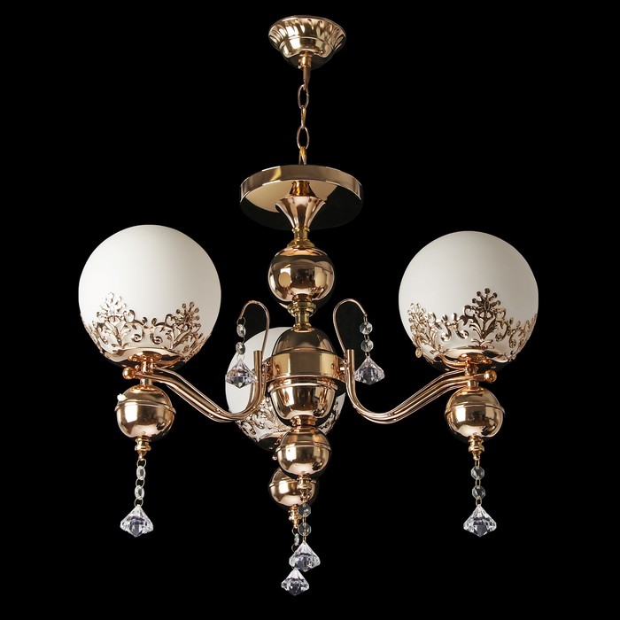 Люстра 6531/3"Алия" E27 3х60Вт золото 48х48х42 см