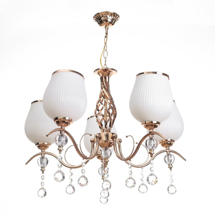 Люстра 6695/5 "Амани" E27 5х60Вт золото 50х50х40 см