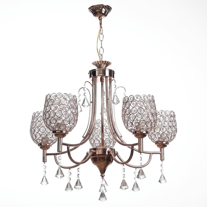 Люстра 6677/5B "Аниса" E27 5х60Вт золото 55х55х50 см