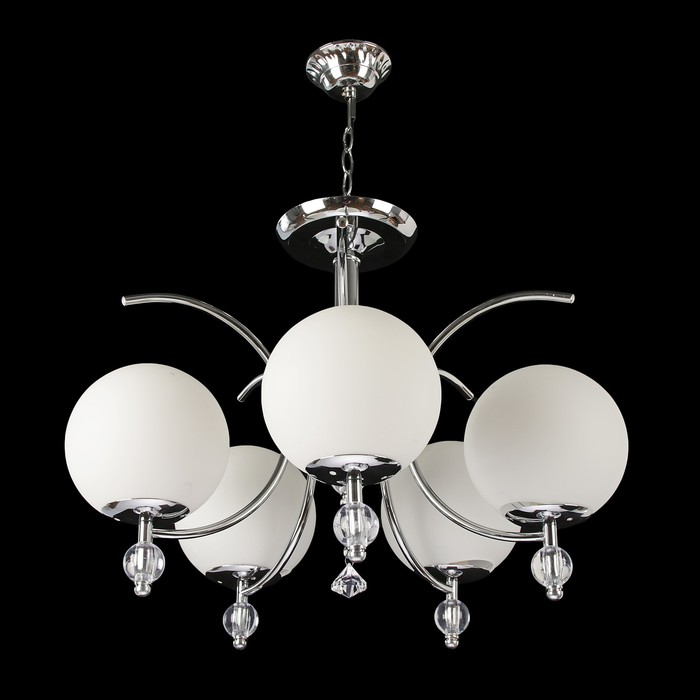 Люстра 6874/5 "Бахира" E27 5х60Вт серебро 50х50х42 см