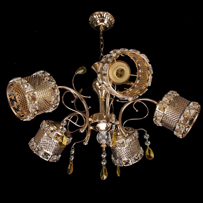 Люстра 6637/5 "Будур" E27 5х60Вт золото 50х50х40 см