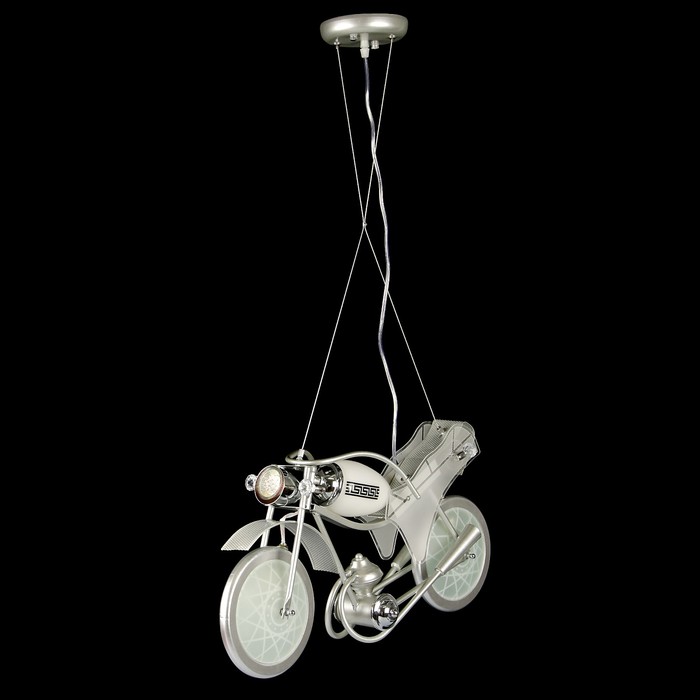 Люстра "Мотоцикл", Е27, 3 × 60 Вт, 1 светодиод, 65 × 15 × 80 см