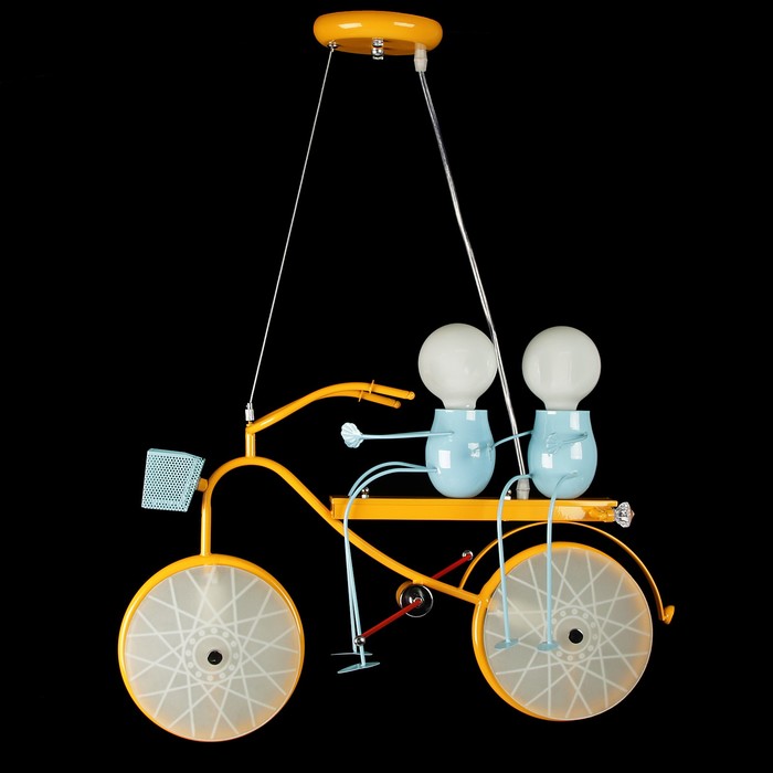Люстра 6037 "Велосипед" E27 4х60Вт 2 светодиода 50х15х78 см