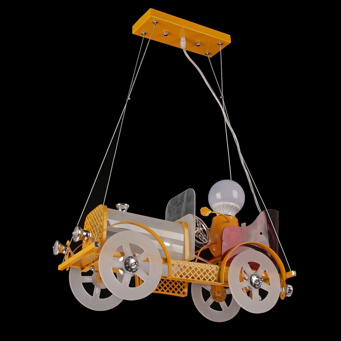 Люстра 6014 "Кабриолет" E14 2х60Вт 24 светодиода 48х20х70 см