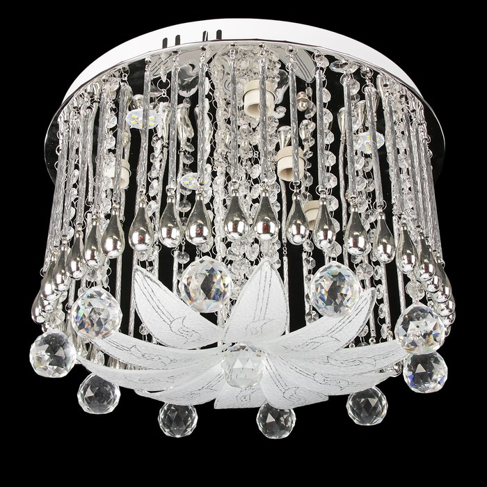 Люстра "Аурели" E14 4х40Вт белый свет 40х40х25 см (пульт в комплекте)