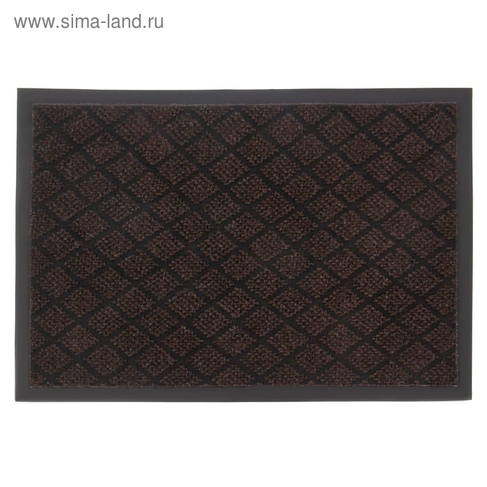 Коврик придверный влаговпитывающий «Галант», 40×60 см, цвет коричневый коврик придверный влаговпитывающий галант 80×120 см цвет коричневый