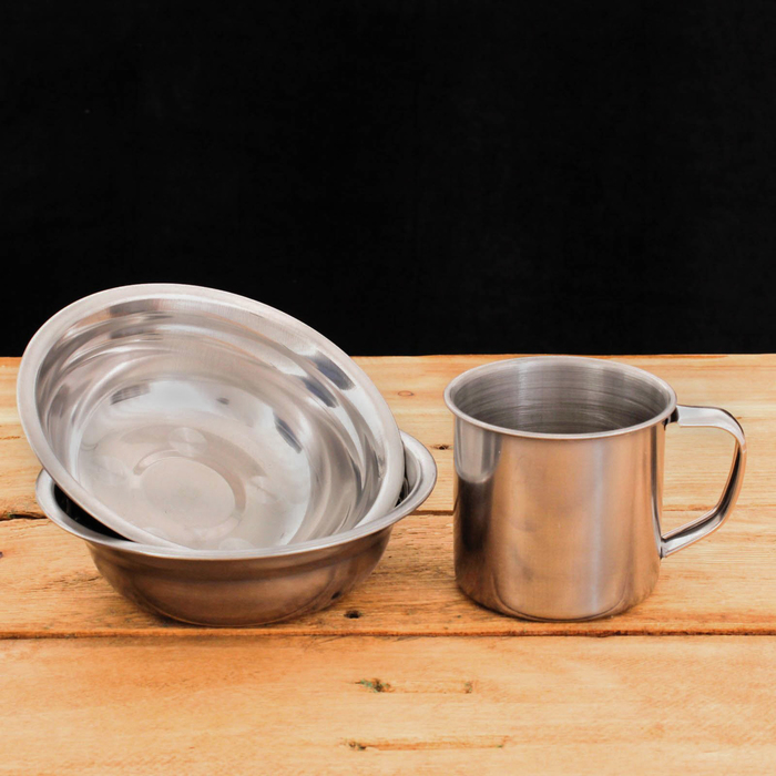 Набор посуды в термосумке "Природа ждет", тарелка 2 шт., кружка (200 мл)