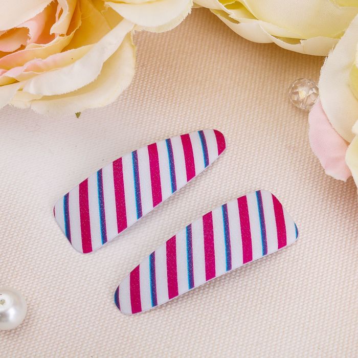 Невидимка для волос "Алания" набор 12 шт 5,3 см полосы