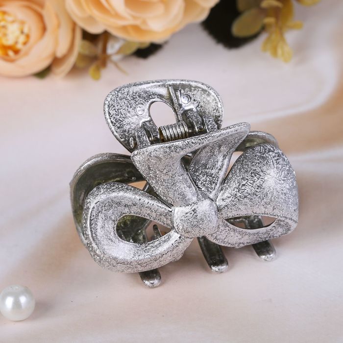 Краб для волос "Рассвет" 6 см бантик