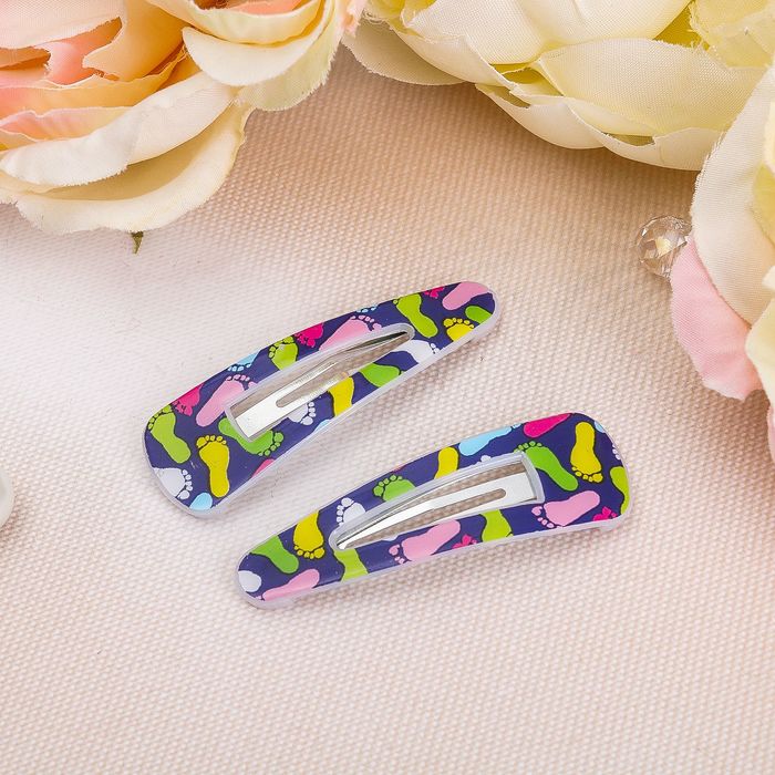 Невидимка для волос "Холли" (набор 10 шт) 5 см, следы